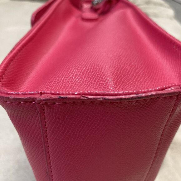 Betsey Johnson Hot Pink Red XODEVIN Shoulder Bag with Chain Strap NWT Bow Handle - Picture 11 of 15